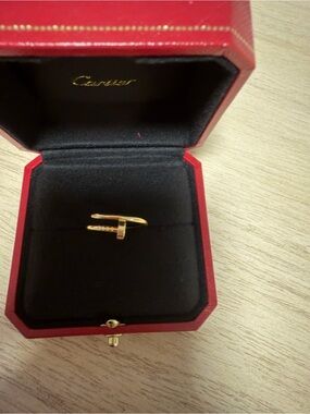 Cartier juste en clou yellow gold ring (small) - size 51 , fits a size 6